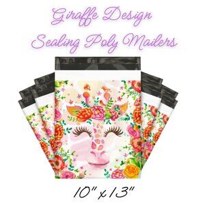 Giraffe Poly Mailers Qty 20 Size 10x13